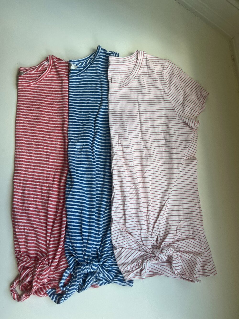 Banana Republic Striped Tie Tops - Women's Small